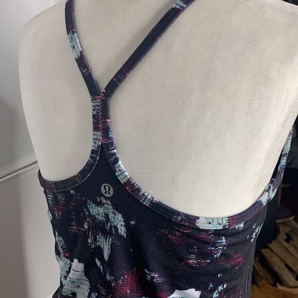 Lululemon Power Y Tank *Luon Static Blossom Multi Size 8 - Picture 6 of 9